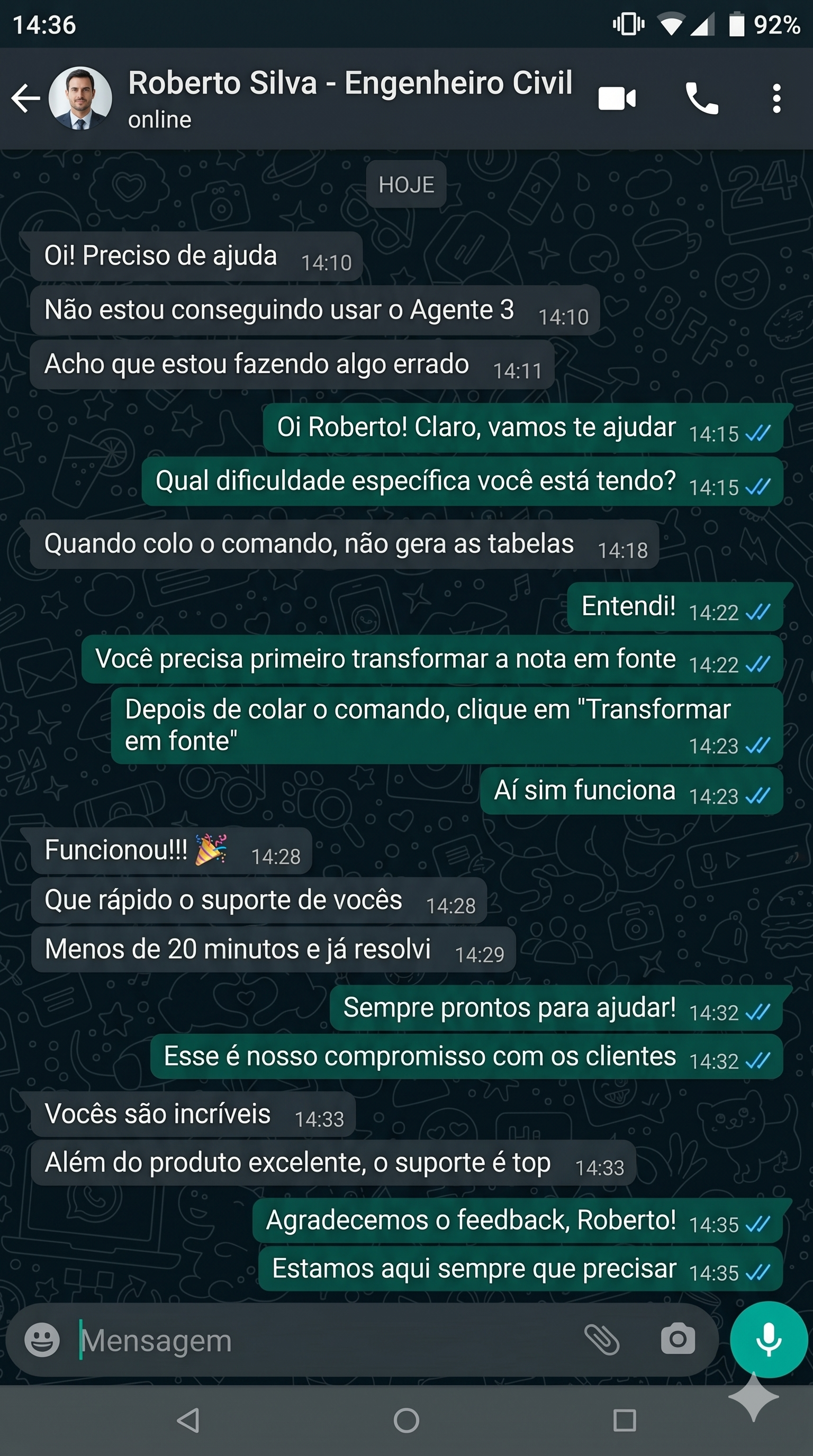 Depoimento Cliente