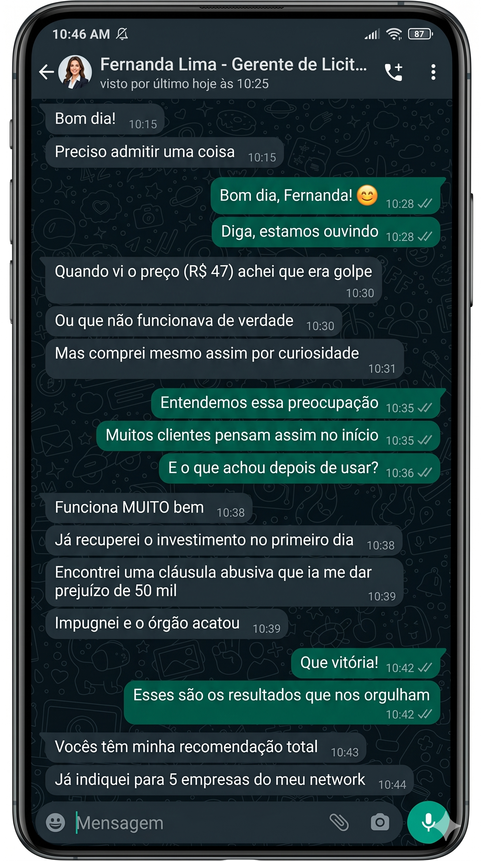 Depoimento Cliente